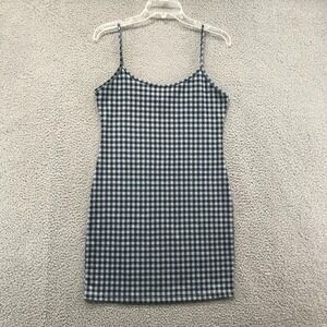 Popular 21 Womens Spaghetti Strap Pullover Mini Dress Checked Size L
